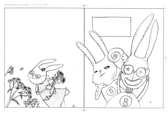 rabbits sketch